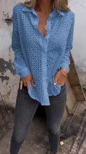 Load image into Gallery viewer, White Shirt with Hollow Design