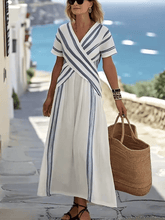 Load image into Gallery viewer, Women'S Loose Striped Print Dress