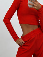 Load image into Gallery viewer, Fashion Casual Solid Color Slacks &amp; Slim Knit Two-Piece Set