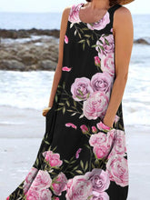 Load image into Gallery viewer, Women's Floral Resort Tank Top with Pockets