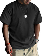 Load image into Gallery viewer, Men's Simple Waffle Fabric Short-Sleeved Round Neck T-shirt