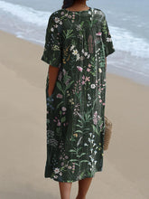 Load image into Gallery viewer, Spring Field In The Night Pattern Printed Women's Flowy Dress