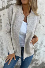 Load image into Gallery viewer, Casual Round Neck Zipper Thin Jacket (Buy 2 Free Shipping)