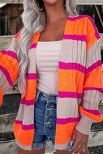 Load image into Gallery viewer, Beautiful Striped Colorblock Cardigan