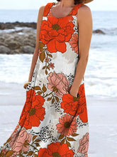 Load image into Gallery viewer, Women's Floral Resort Tank Top with Pockets