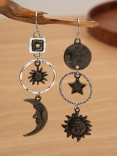 Load image into Gallery viewer, Women&#39;s Vintage Sun Moon Earrings