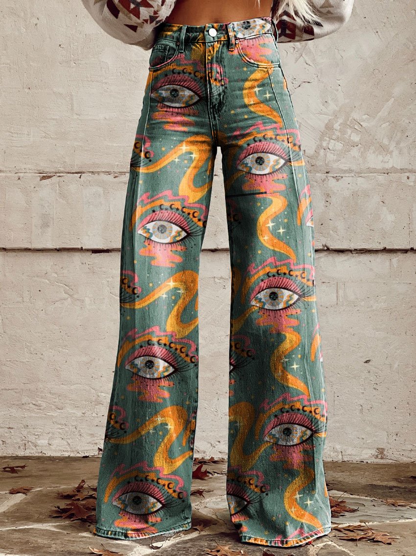 Vintage Multi Graphic Pants (XS/S)