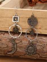 Load image into Gallery viewer, Women&#39;s Vintage Sun Moon Earrings