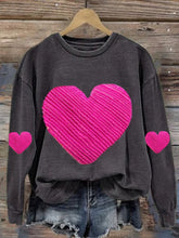 Load image into Gallery viewer, Women'S Heart Print Long Sleeve Sweatshirt