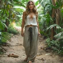 Load image into Gallery viewer, Women's Casual Bohemia Linen Style Long Trousers Pants