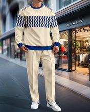 Load image into Gallery viewer, Men's Simple Colorblock Round Neck Casual Sports Set 061