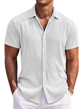 Load image into Gallery viewer, Men's Solid Color Comfortable Pit Short Sleeve Shirt