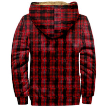 Load image into Gallery viewer, Vintage Plaid Print Pocket Fleece Hoodie Jacket