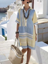 Load image into Gallery viewer, Women'S Loose Striped Print Dress