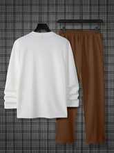 Load image into Gallery viewer, Men's Colorblock Round Neck Casual Sports Set 018