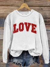 Load image into Gallery viewer, Valentine'S Day Gift Heart Print Casual Sweatshirt