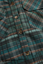 Load image into Gallery viewer, Women's Plaid Lapel Single-Breasted Shirt Maxi Dress