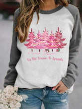 Load image into Gallery viewer, Women's Christmas Tree Tis The Season to Sparkle Print Sweatshirt