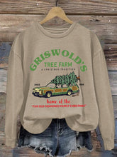 Load image into Gallery viewer, Women&#39;s Griswold Christmas Tree Farm Print Sweatshirt