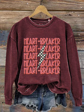 Load image into Gallery viewer, Heartbreaker Valentine's Day Print Casual Sweatshirt