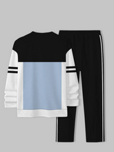 Load image into Gallery viewer, Men's Simple Colorblock Round Neck Casual Sports Set 0117