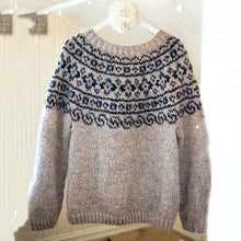 Load image into Gallery viewer, Vintage Beautiful Norwegian Knit Jacquard Crew Neck Sweater（Unisex）