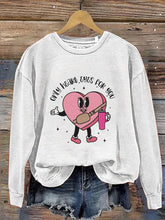Load image into Gallery viewer, Only Heart Eyes For You Valentines Candy Heart Stanley Tumbler Belt Bag Print Casual Sweatshirt