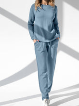 Load image into Gallery viewer, Women&#39;s 2 piece Knit loungewear set with joggers pants