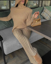 Load image into Gallery viewer, Macaron shoulder pad leisure two-piece set