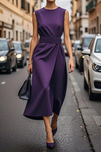 Load image into Gallery viewer, Women's Elegant Solid Color Waist Dress