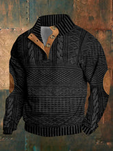 Load image into Gallery viewer, Men's Retro Western Stand Collar Sweatshirt