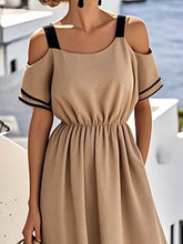 Load image into Gallery viewer, Women'S Loose Striped Print Dress