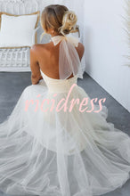 Load image into Gallery viewer, Fairy Vibes Tulle Gathered Detail Halter Maxi Dress