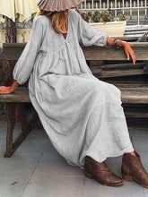 Load image into Gallery viewer, Women's Cotton Linen Dress