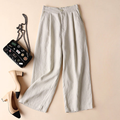 Women's Solid Color Loose Casual Pants