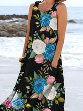Load image into Gallery viewer, Women's Floral Resort Tank Top with Pockets