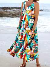 Load image into Gallery viewer, Women's Abstract Art Style Picasso Print Pocket Dress