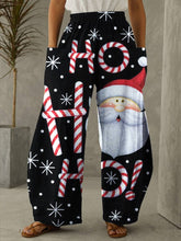 Load image into Gallery viewer, Christmas Santa Claus Print Casual Loose Pants