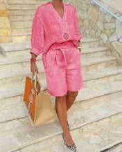 Load image into Gallery viewer, Plus Size Casual Suit Female Loose Two-Piece Suit