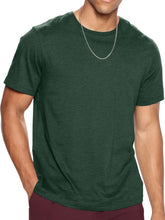 Load image into Gallery viewer, Men's Summer Round Neck Drop Shoulder Solid Color Short Sleeve T-Shirt