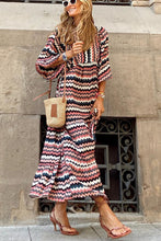 Load image into Gallery viewer, Fabulous Time Puff Sleeve Tiered Midi Dress