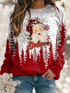 Fashion Print Long Sleeve Sweatshirt