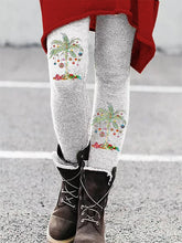 Load image into Gallery viewer, Women's Christmas Palm Tree Print Leggings