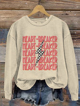 Load image into Gallery viewer, Heartbreaker Valentine's Day Print Casual Sweatshirt