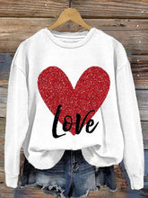 Load image into Gallery viewer, Women's Valentine's Day Printed Long Sleeve Sweatshirt