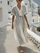 Load image into Gallery viewer, Women'S Loose Striped Print Dress