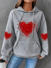 Load image into Gallery viewer, Women's Valentine's Day Heart Print Hoodie Sweatshirt
