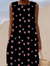 Load image into Gallery viewer, Women'S Round Neck Sleeveless Color-Block Printed Dress