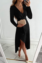 Load image into Gallery viewer, Charming Grace Ruffle Long Sleeve Midi Dress