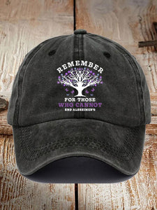 Remember For Those Who Cannot Dementia Alzheimer's Disease Awareness Printed Hat